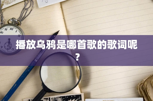 播放乌鸦是哪首歌的歌词呢？