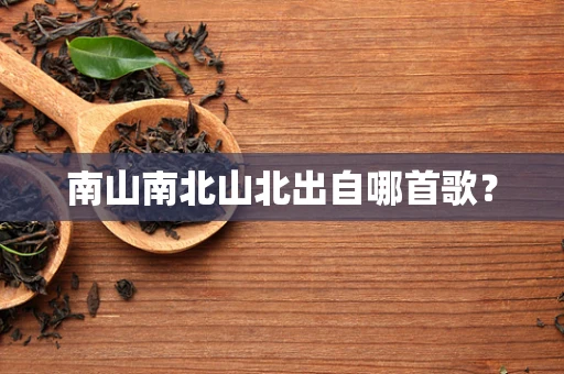 南山南北山北出自哪首歌？