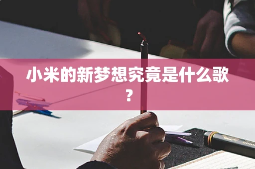 小米的新梦想究竟是什么歌？