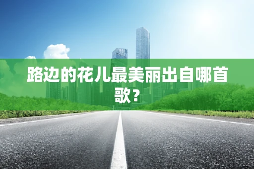 路边的花儿最美丽出自哪首歌？