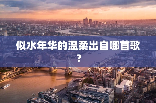 似水年华的温柔出自哪首歌？