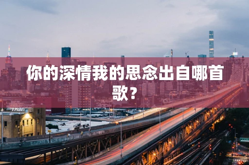 你的深情我的思念出自哪首歌？