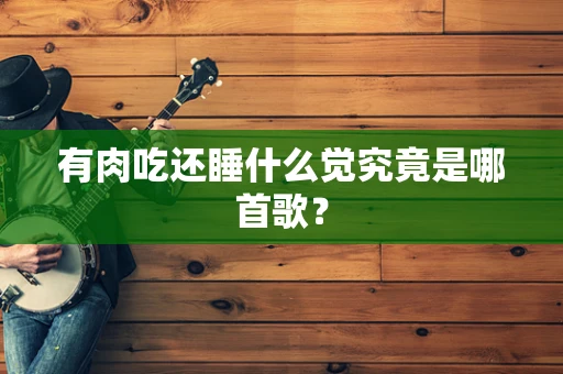 有肉吃还睡什么觉究竟是哪首歌？