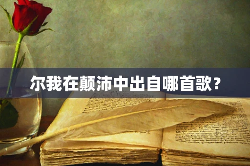尔我在颠沛中出自哪首歌？