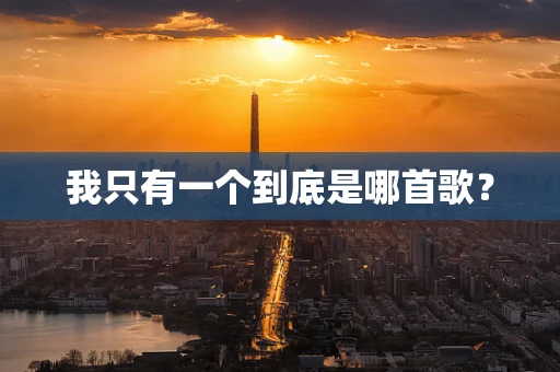 我只有一个到底是哪首歌？