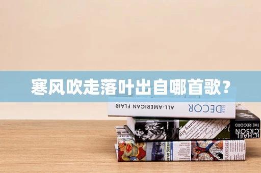 寒风吹走落叶出自哪首歌？