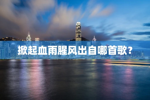掀起血雨腥风出自哪首歌？