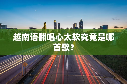 越南语翻唱心太软究竟是哪首歌？