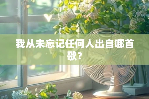 我从未忘记任何人出自哪首歌？