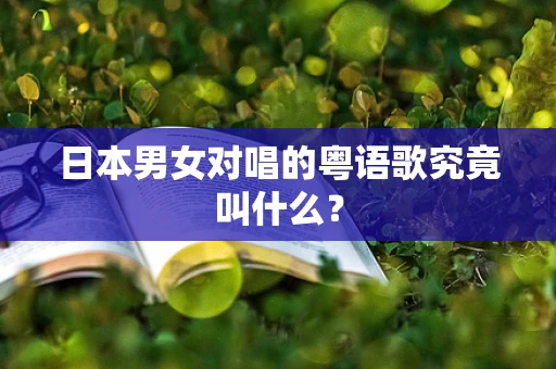 日本男女对唱的粤语歌究竟叫什么？