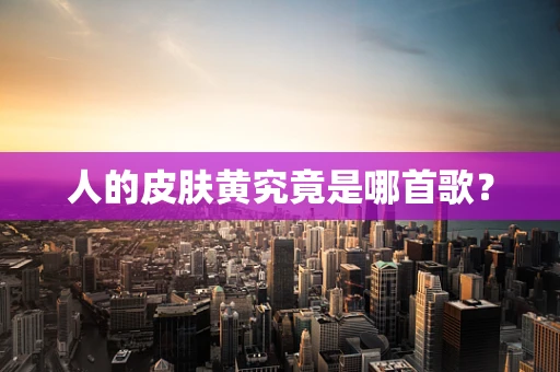 人的皮肤黄究竟是哪首歌？
