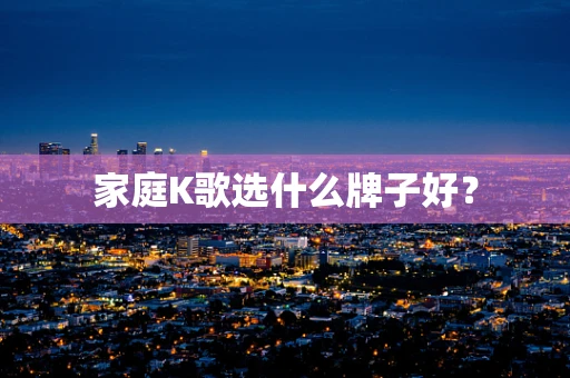 家庭K歌选什么牌子好？