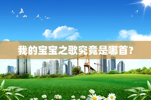 我的宝宝之歌究竟是哪首？